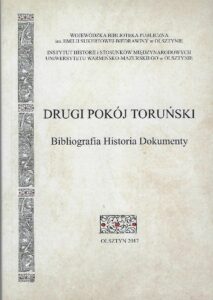 Okładka książki Drugi pokój toruński. Bibliografia historia dokumenty