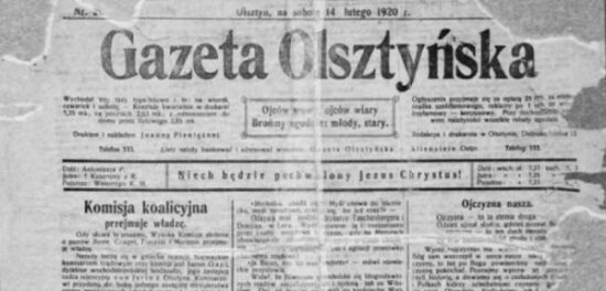 Gazeta Olsztyńska z 1920