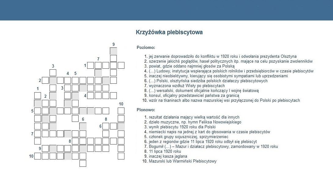 Krzyżówka plabiscytowa