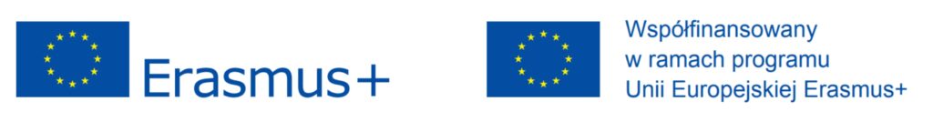 logo Unii Europejskiej i programu Erasmus