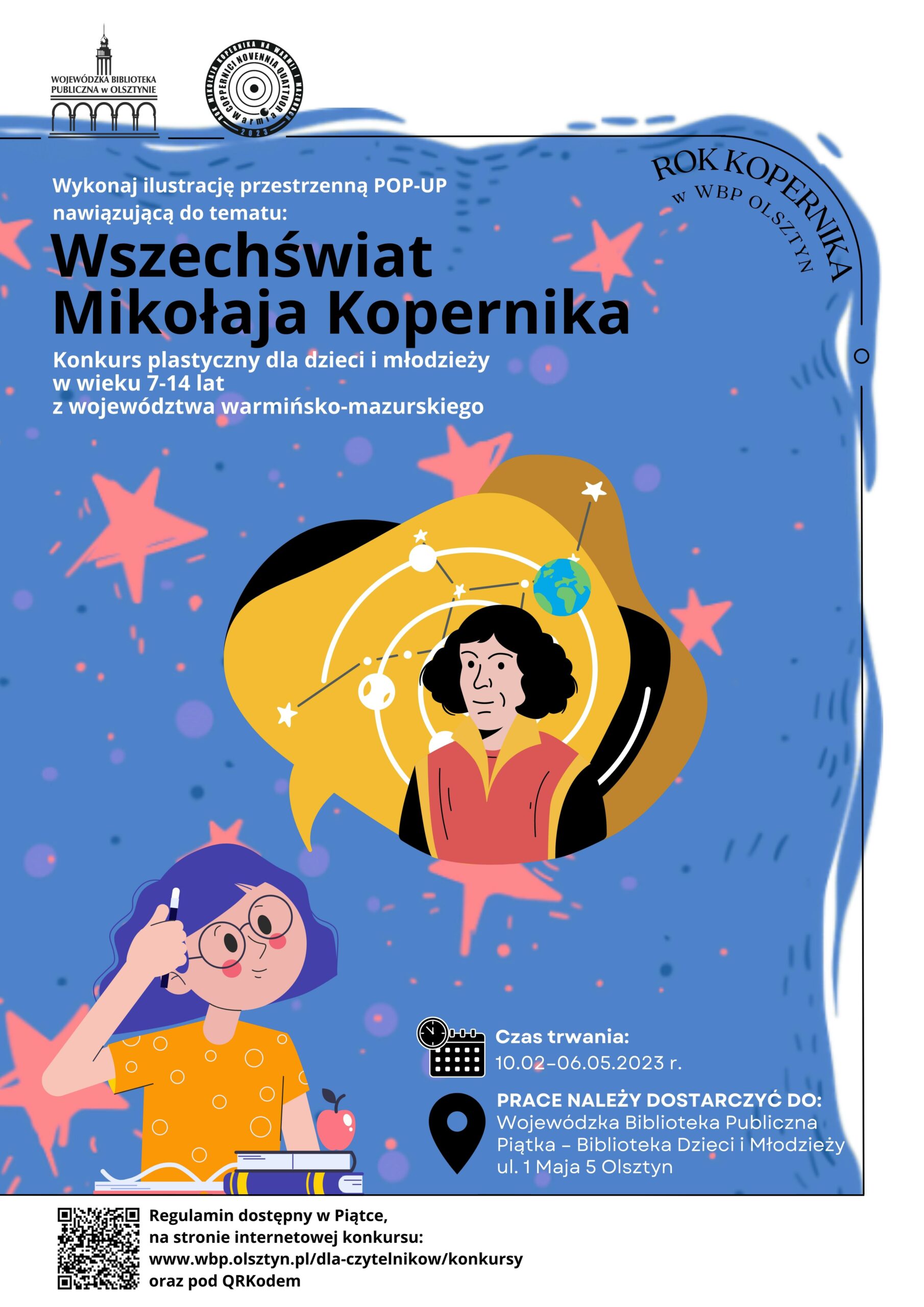 Plakat konkursu Wszechświat Mikołaja Kopernika